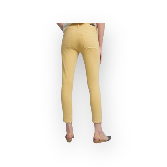 new Posh Citizens of Humanity ★ Crop Lightweight Denim Jeans ★ Zesty Yellow ★ 24 - Picture 6 of 16
